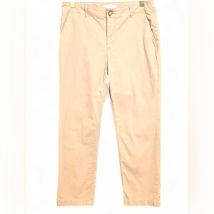 LOFT The Monroe Slim Khaki Chino Pants, Size 6 Women's